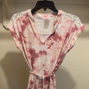 Small (3-5) Pink tye-dye dress